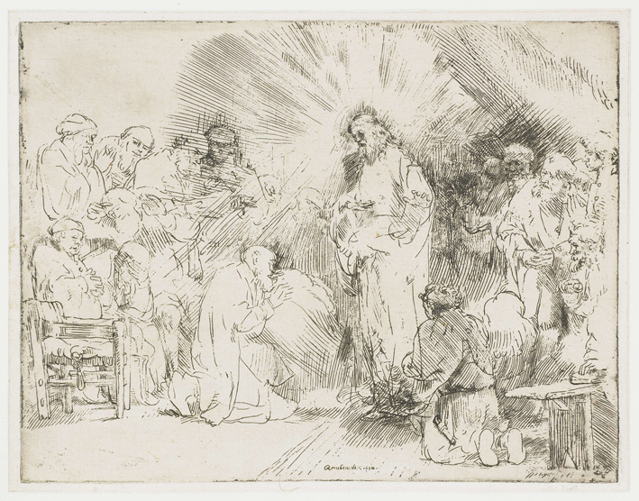  伦勃朗·梵·莱茵 Rembrandt van Rijn——基督在使徒前显现